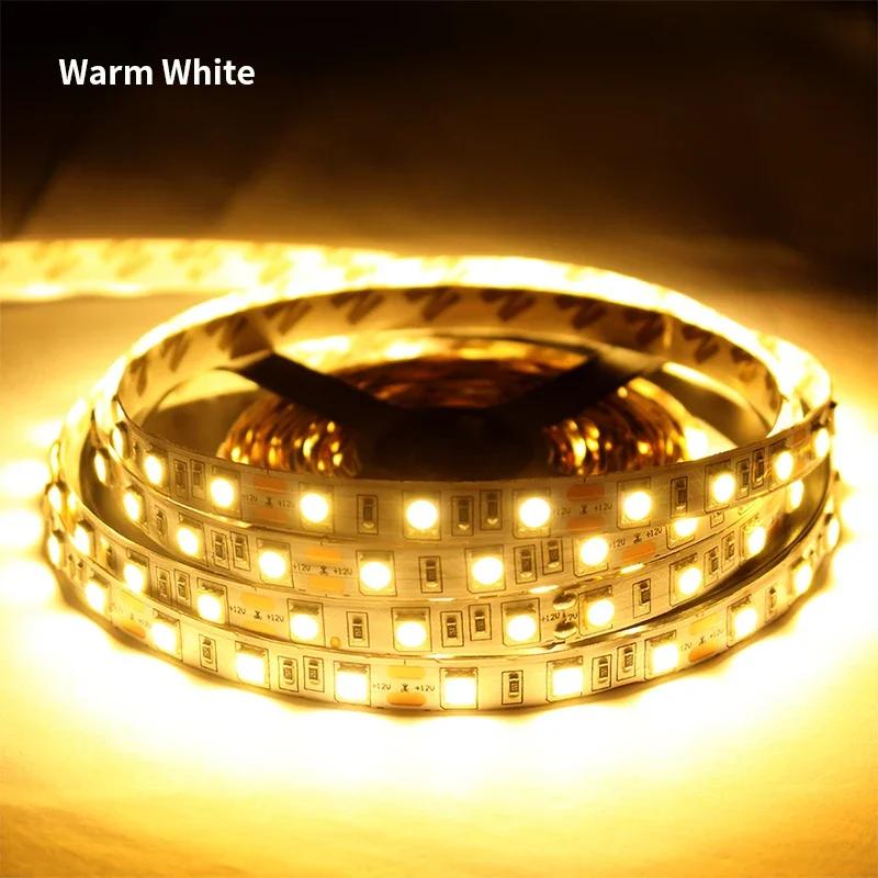 

Waterproof LED Strip 12V RGB Strip Light 1M 2M 3M 4M Flexible Tape Lamp 2835 TV Backlight Light Ribbon Lamp For Room Decoration No Waterproof&1m теплим білим кольором