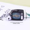 Mini Tv Keychain Horror Atmosphere Mini Tv Keychain Pendant Simulation Tv Pendant Bag Pendant