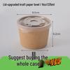 Kraft Color Paper Soup Bowl – Disposable Round Soup Box for Takeout & Fast Food