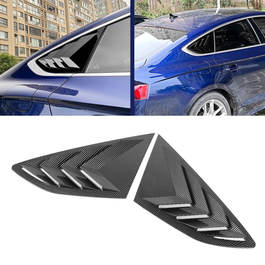 P  of Rear Side Window Louver Cover Left Right Rear Window   Vent Scoop Shades Cover for S5 F5 Sportback 2017-2024