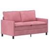 Sofa Set 2 pcs Pink Velvet