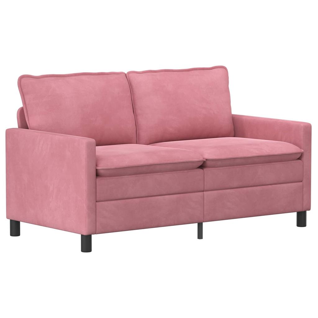 Sofa Set 2 pcs Pink Velvet