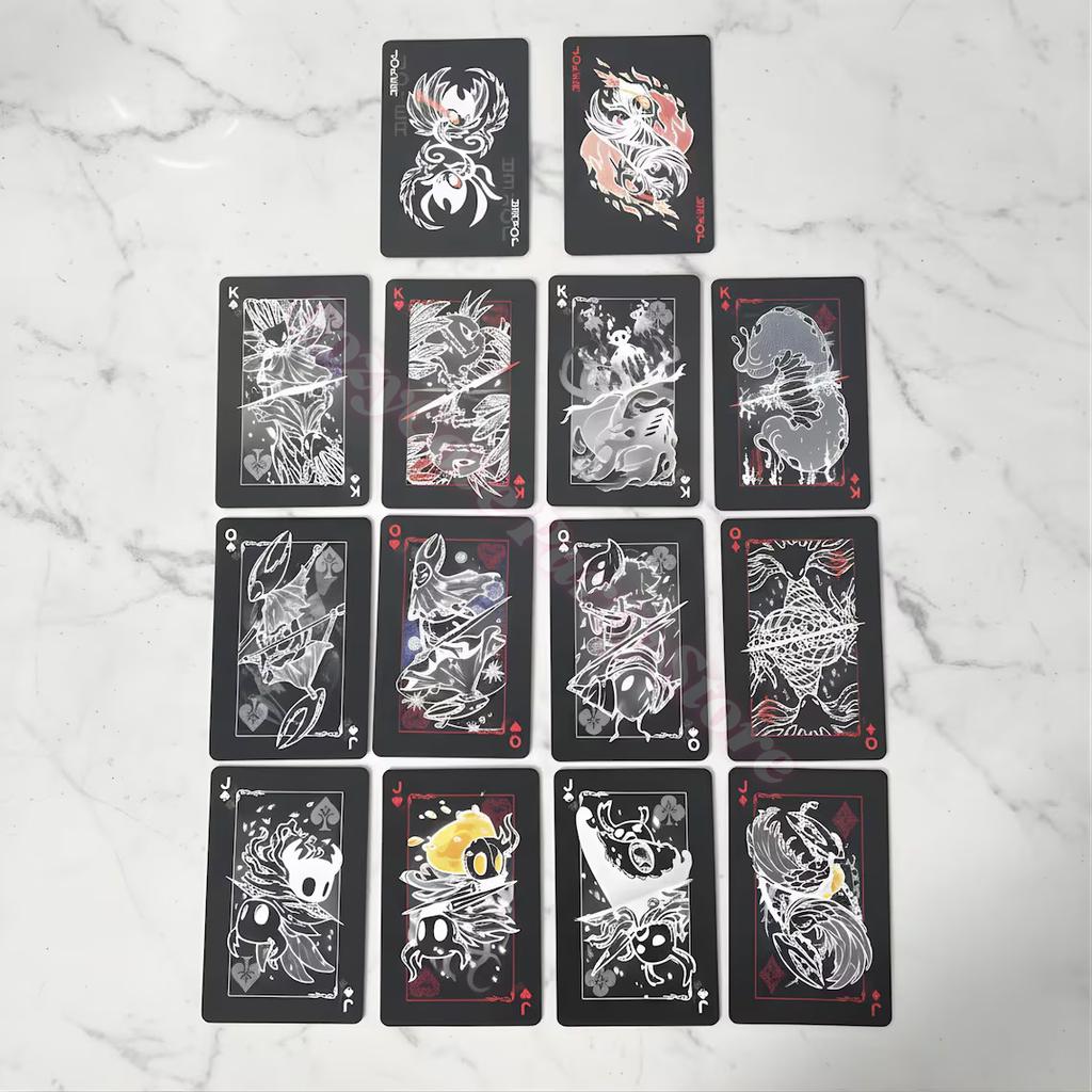 Hollow Knight Téma Pokerová Karetní Hra Skupina Karet Přenosná Sada Černobílé Hrací Karty Kreativní Stolní Hra Dárky Kolekce