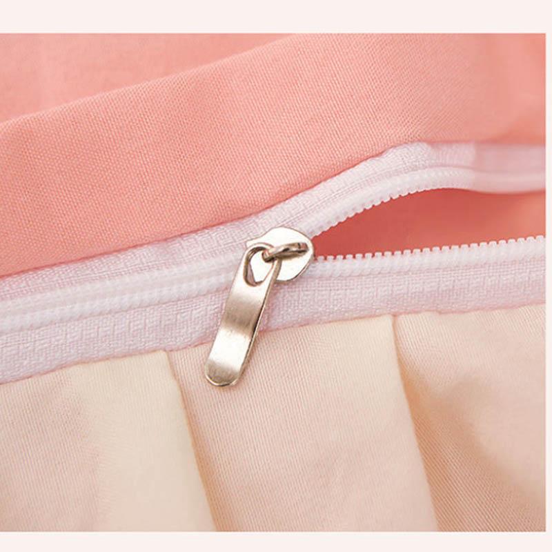 Saia de cama de quatro peças grossa escovada estilo coreano saia de cama e capa de edredão de três peças estilo princesa