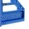 22.5-90 Degree Drawing Line Ruler with Pin 6-Hole Design High Accurate Portable Easy To Carry Carpenter Square Ruler Woodworking Tool
