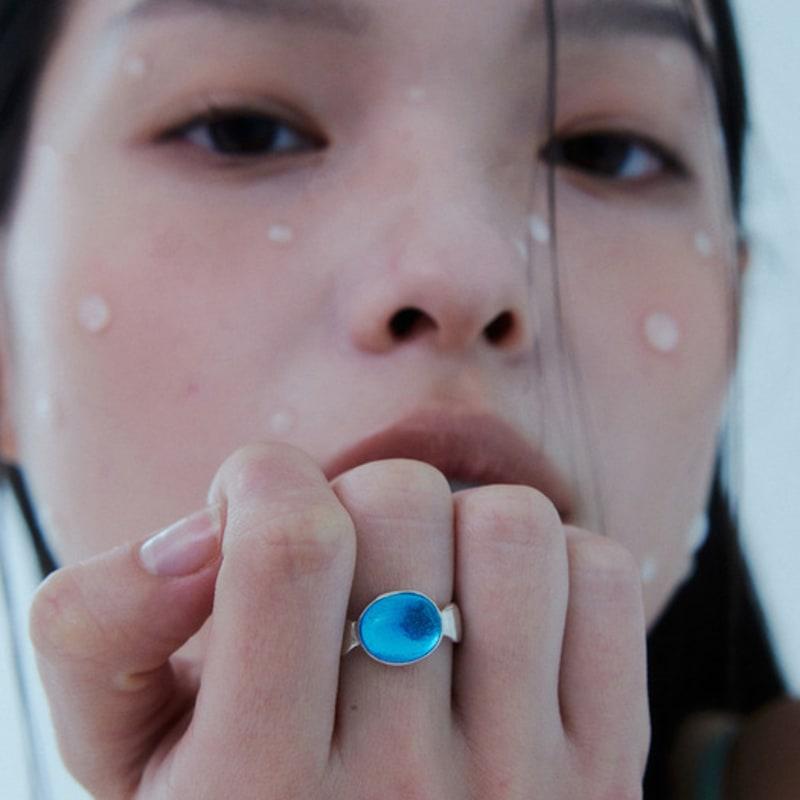 lowool Dew silver ring