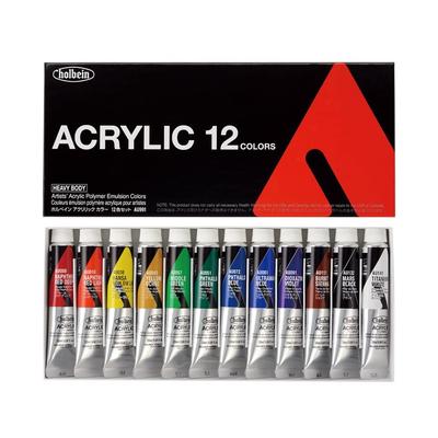 Acrylic Color AU991 20ml 12 Color Set 16991 [Heavy Body]