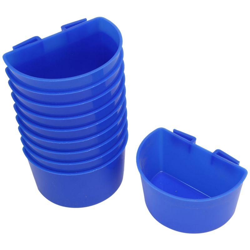 

M-Modern-10 Pieces Of Birdcage Cup Hanging Feeder Cage Chicken Water Cup Pet Bowl With Hook
