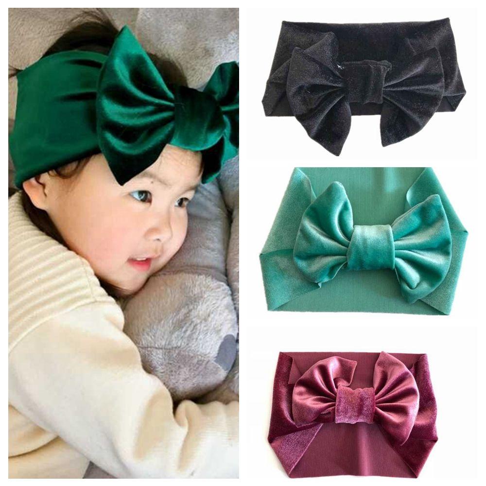 

Infant Jacobs Elastic Baby Butterfly Headband Pleuche Hair Band Big Bowknot Bubble м ята зелений колір