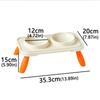 Cat And Dog Food Double Bowl Water Bowl Multifunctional Anti Rollover Food Container Detachable Leg Pet Food Bowl