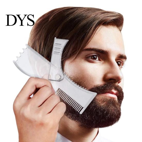 Facial Hair Grooming Tool Beard Styling Comb Portable Line Up Edging Shaping 360-Degree Rotation Perfect Men for All Face Shapes Home School