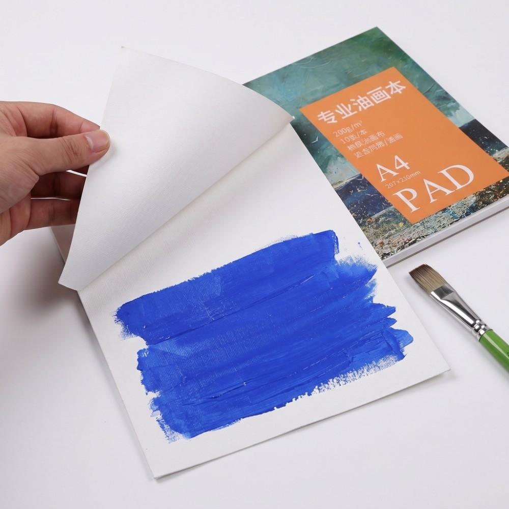 Cotton Material Acrylic Canvas Sheet 8.3 x 11.7in Oil Painting Paper Art Sketchbook Acrylic Art
