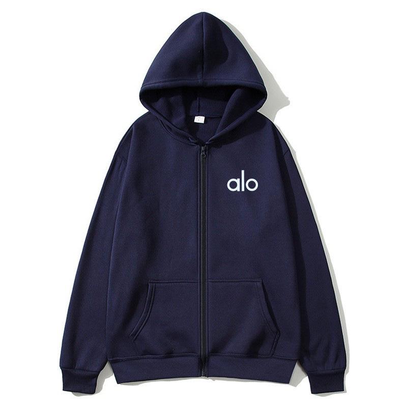 Cross-border Embroidered Zipper Hoodie with Drop Shoulder and Kangaroo Pocket