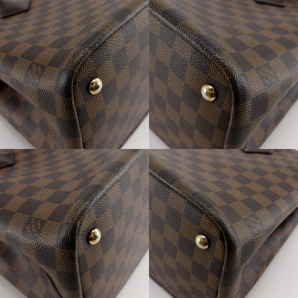 Louis Vuitton Kensington Handtasche N41435 2WEGE Schulter Braun Damier Canvas Damen Gebraucht