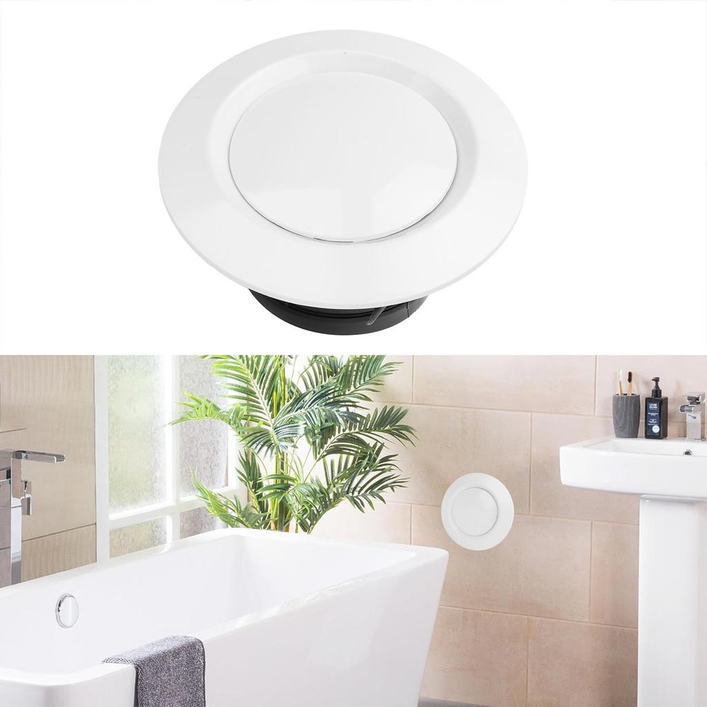 75 mm rundt ventilasjonsdeksel ABS plast justerbar luftventilasjon takspreder for soverom bad L