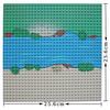 Non-Toxic Construction Bricks City Baseplates Diy Sea Beach Islands River Grasslands Plates 32X32 Dots Small Particle Building Blocks Toys