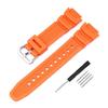 Waterproof Watch Compatible with Genuine Casio and Strap, Bands, AE-1000w, AE-1200w, AQ-S810W, SGW-400H, SGW-300H, MRW-200H, W-735H (Orange)