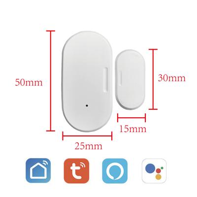 Capteur de porte et fenêtre Zigbee Tuya Détecteur de porte de garage Compatible avec Alexa Wifi Maison Intelligente Google Assistant Application Smart Life