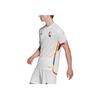 Adidas 2022 Qatar World Cup Belgium Team Away Fan Edition Short-Sleeve Soccer Jersey Men Tops White HK5034