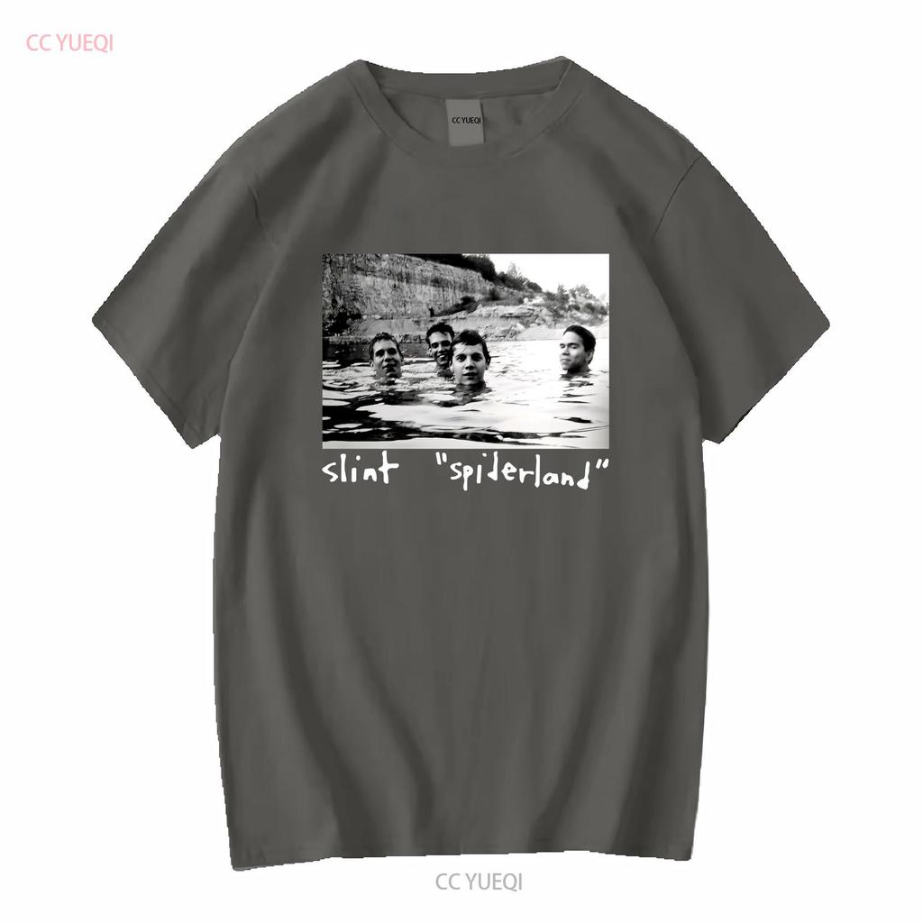 Vtg Slint Gruppo Musicale Per Fan Cotone Pesante Maglietta Nera Tutte le Taglie Uomo MM827 vintage Lavata grafica Elastica moda Morbida