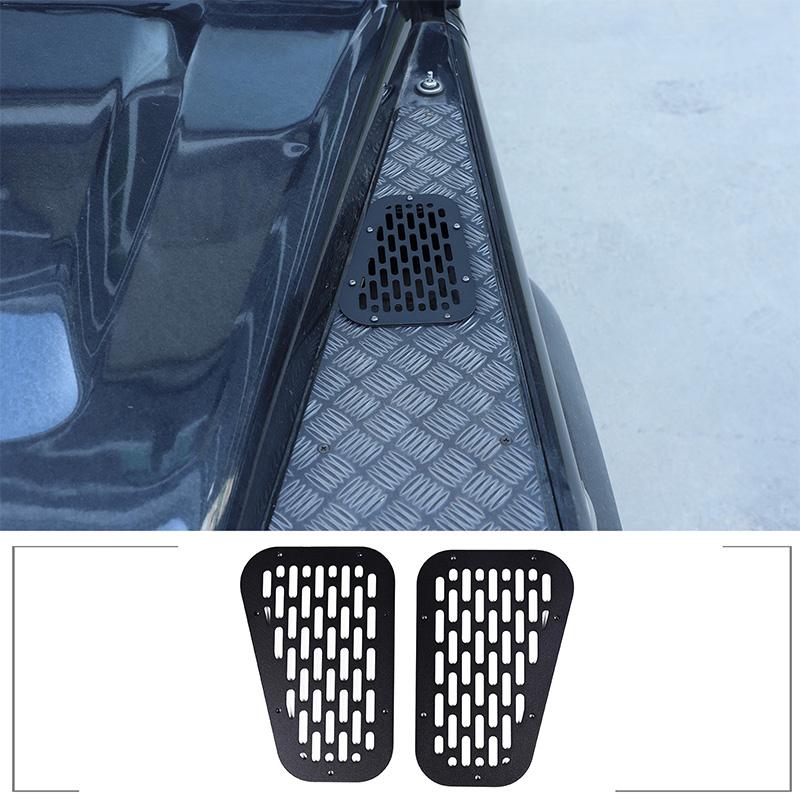 For Land Rover Defender 2004-19 Front Engine Hood Ventilation Cover Steel Air Intake Scoop Air Outlet Snow Cover Car Accessories