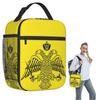 Byzantine Imperial Flag By The Greek Orthodox Churches Insulated Lunch Bag for Women Kids Food Boxes Thermal Lunch Box