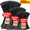 300 Pcs Self-Locking Nylon Cable Tie Assortment, 3.94/5.91/7.87 Inch 10/15/20 Cm, for Auto, Home, Office and Cable Management