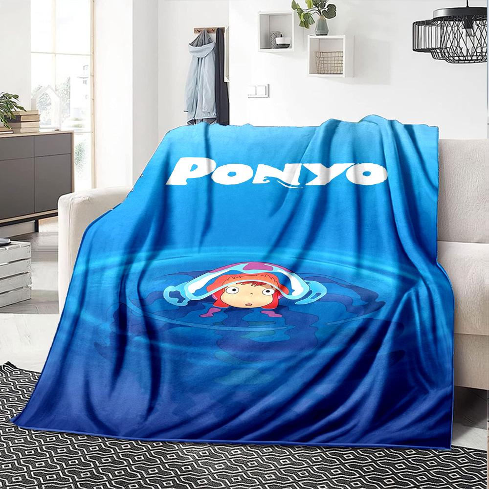 Ponyo Blanket Soft & Cozy Great for Picnics Office Sofa for All Occasions Warmthful Decor Ideal Gift For Birthday Valentine'S Day