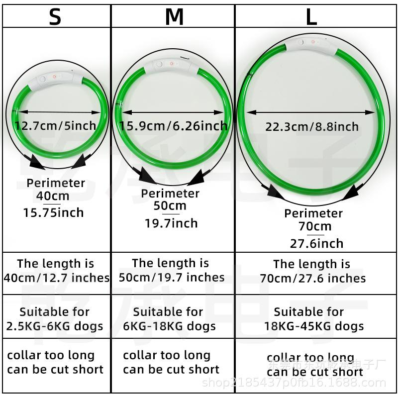LED-Hundehalsband, leuchtendes USB-Hundehalsband für Katzen, 3 Modi, LED-Licht, leuchtendes Verlustpräventions-LED-Halsband für Hunde, Haustier-Hundezubehör