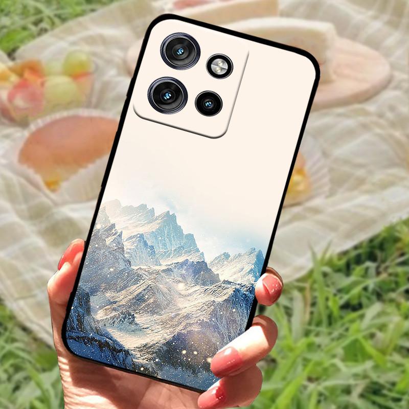 For Motorola Edge 50 Neo Case Edge50 For Moto Edge 50 Neo Phone Case Cover 50 Neo 6.4" Coque Black Silicone Soft Back Cover Case