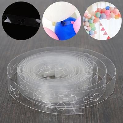 Rotoli di Plastica Flessibile Trasparente per Spago per Palloncini Strisce di Nastro Adesivo per Palloncini per Compleanno