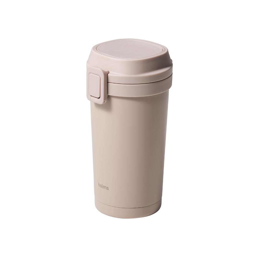 CB Japan 400ml Smoke Pink Water Opening and Vacuum Tumbler 400 Bottle/Tumbler [Dishwasher Safe] One-Touch Closing, Insulated, Dual-Layer Construction,