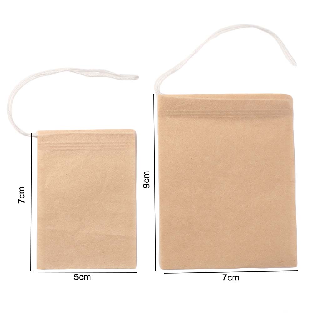 100 Pieces/set Multi Functional Filter Paper Tea Bag Empty Tea Filter Bags Sachet Making