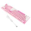104 Keys Wired Keyboard 3 Colors Cute Gaming Keyboard USB Interface Business Keyboard for Win XP 7