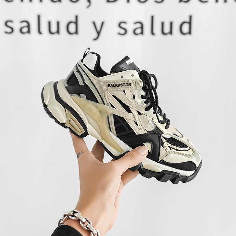 

Women s spring, autumn and winter leather platform fashion versatile trendy sneakers 35