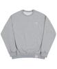 GRAVER [Unisex] Double Smile Embroidered Logo Sweatshirt_Gray
