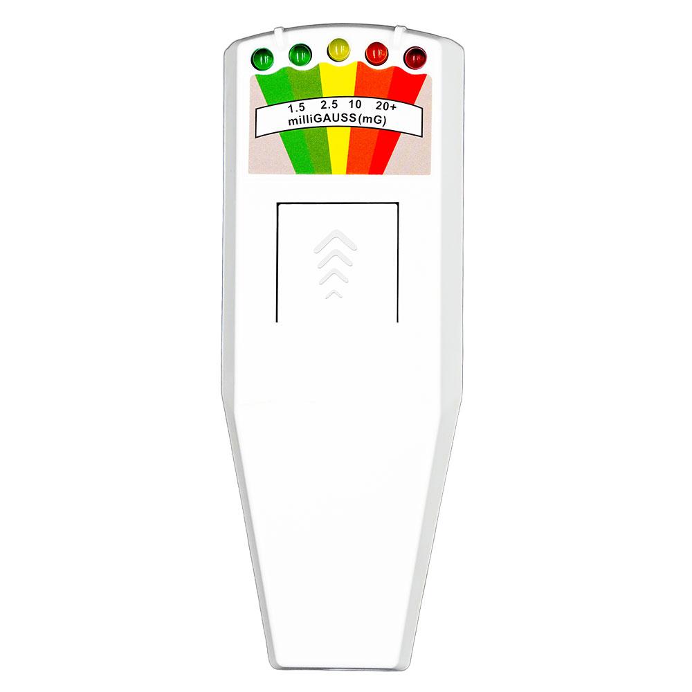 

5-світлодіодний вимірювач ЕМП Детектор магнітного поля Полювання на привидів Тестер паранормального обладнання Портативний лічильник Професійний тестер вимірювача ЕМП білий