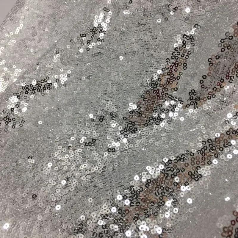 Breite 130x100cm Paillettenstoff 3MM Funkelndes Roségold Silber Glitzerstoff für Kleidung Bühne Party Hochzeit DIV Dekoration Nähen