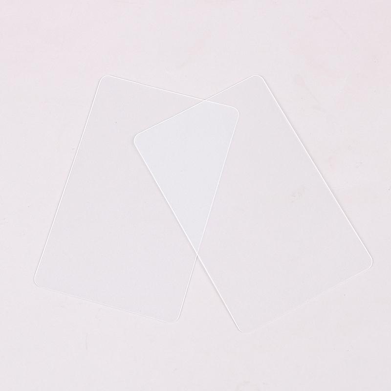 Carte de vizită transparentă goală de 10 bucăți, rezistentă la apă, pentru rechizite de birou școlare