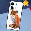 Fox Animal Pattern Case for Xiaomi Redmi 13C 12C 10C 10A 9C Note 12 13 10 8 9 11 Pro 12S 10S 11S Phone Cover