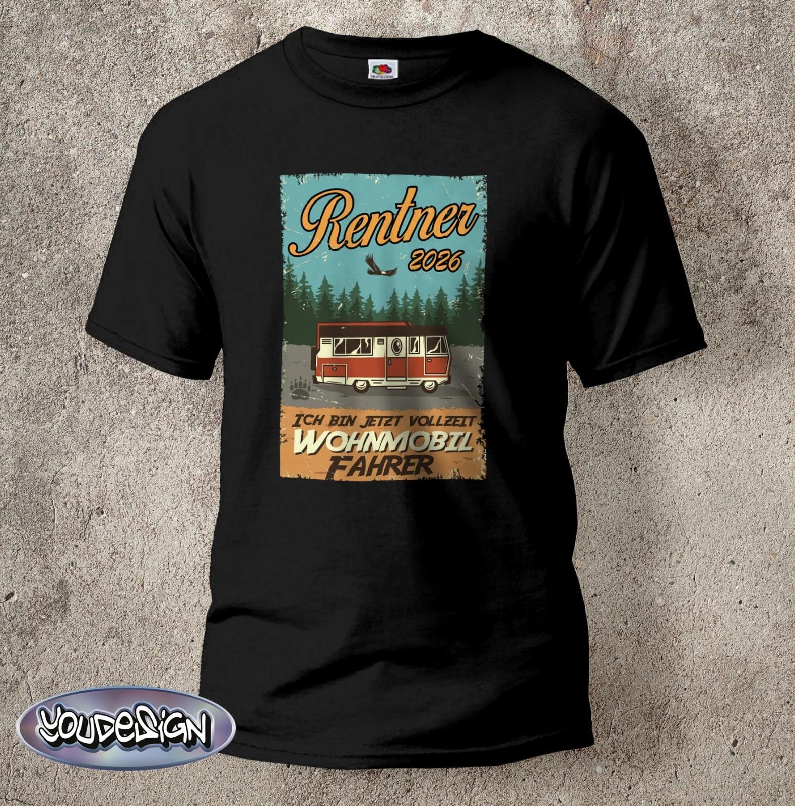 Retired 2026 Shirt Retirement Grandad Retirement Men s T-Shirt Cult Motorhome Driver -5XL XS