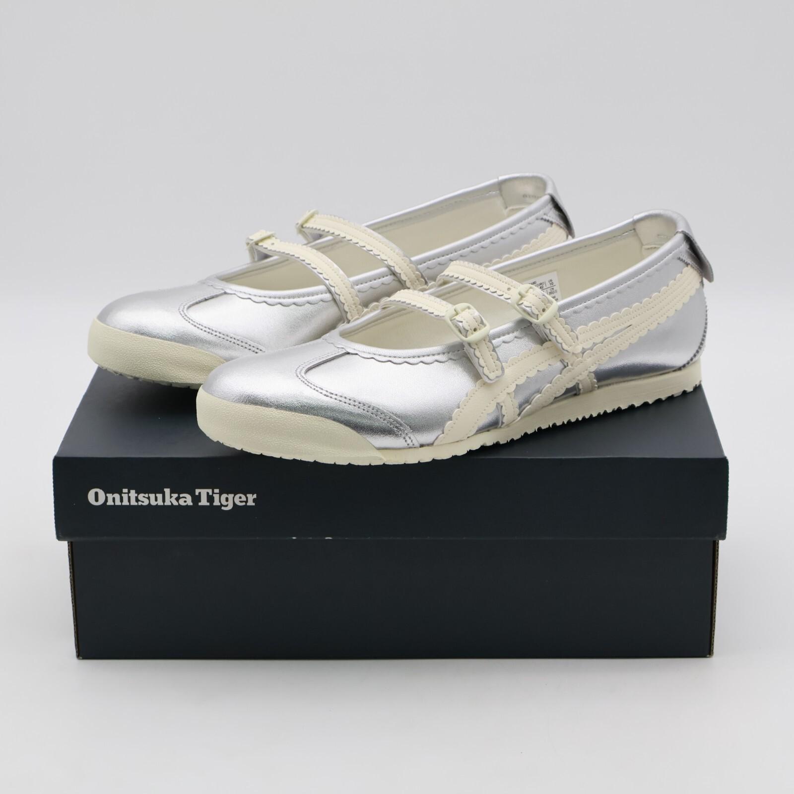 1182A660-020 Onitsuka Tiger Women s Mexico 66 TGRS Silver Cream (Women s) 8W