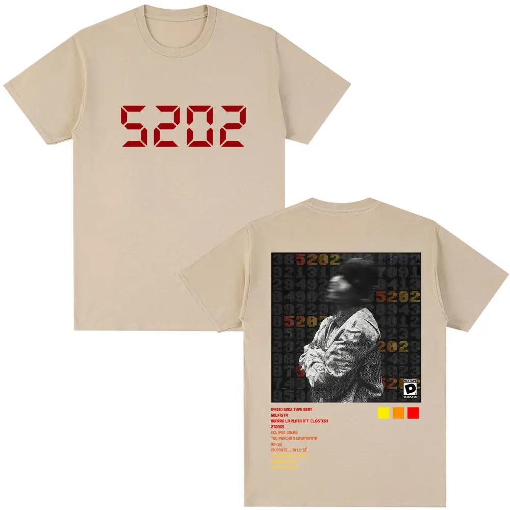 Rapper Duki 5202 MIXTAPE Retro T-shirt for Men and Women Hip-hop Gothic, Extra-large Summer Print 100% Pure Cotton T-shirt