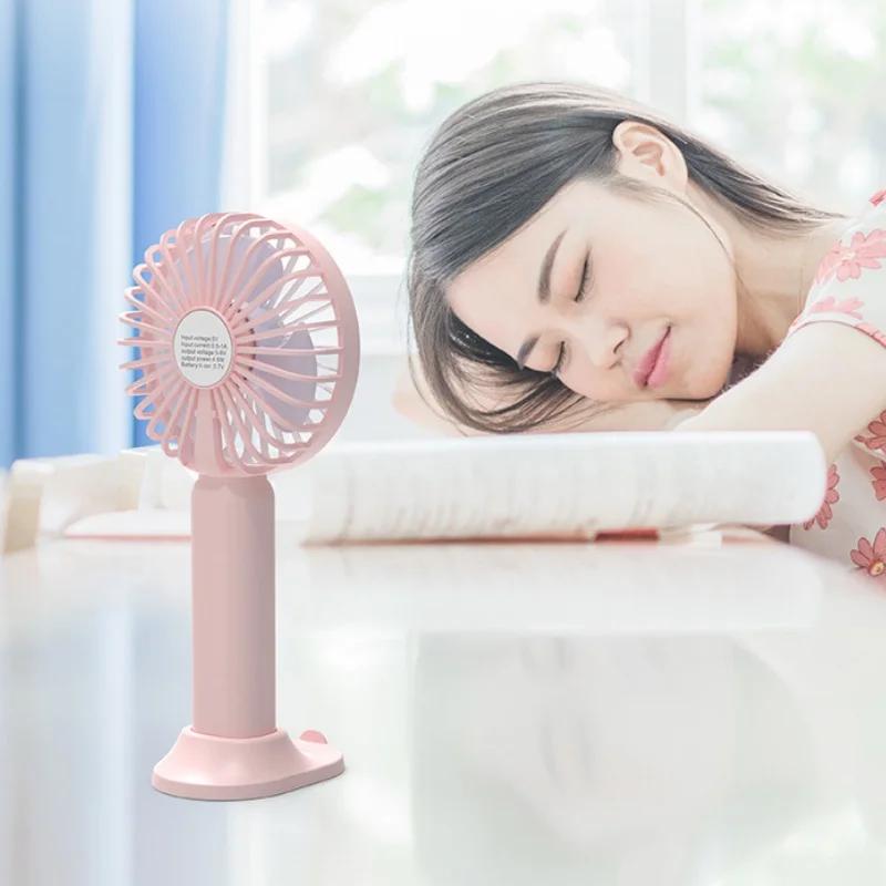 1pc USB Hand-held Small Electric Fan Summer Cool Fan Student Portable Small Electric Fan