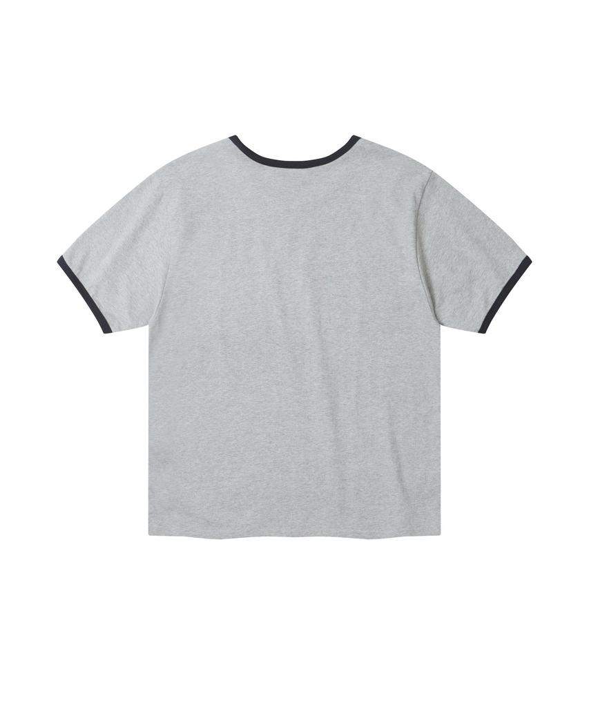 FERNOV Fn Symbol Logo Ringer Tee Gray