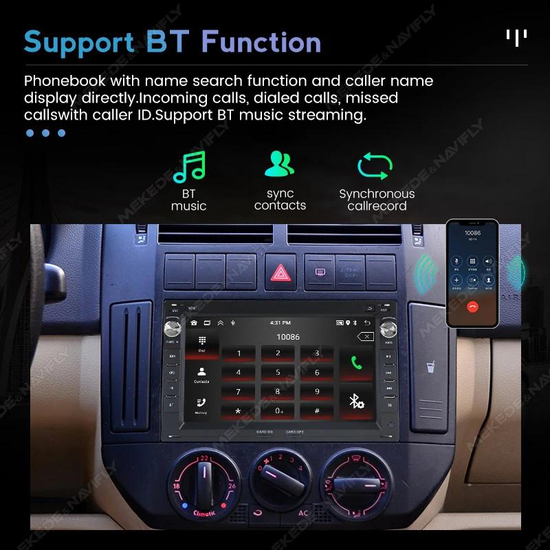 7” HD Car Radio For VW PASSAT B5 MK4 MK5 SHARAN Jetta Polo 9n TRANSPORT T5 CITI CHICO WIFI Multimedia Carplay Head Unit