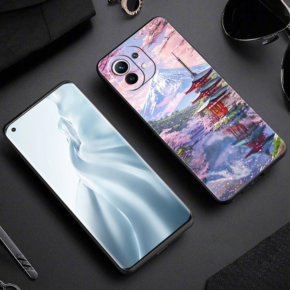 Rosa Sonnenuntergang Berg Handyhülle Cover für Xiaomi Mi 17 Pro Max 15 14 13 12 11 Ultra 15T 14T 13T 12T 11T Pro Lite Weiche TPU Hülle