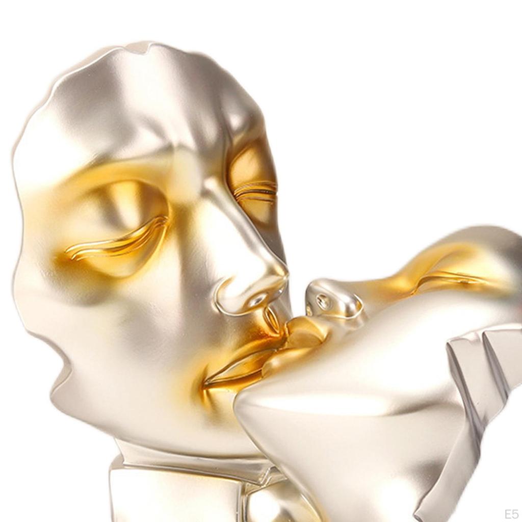 Carved Resin Sculpture Lovers Figurines Abstract Statue Collection Desktop Cabinet Housewarming