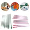 4/6Pcs Watercolor Paint Brushes Paint Brushes Set Pointed Tip Paint Brushes Set Flat Head Watercolor Brush for Miniature Model