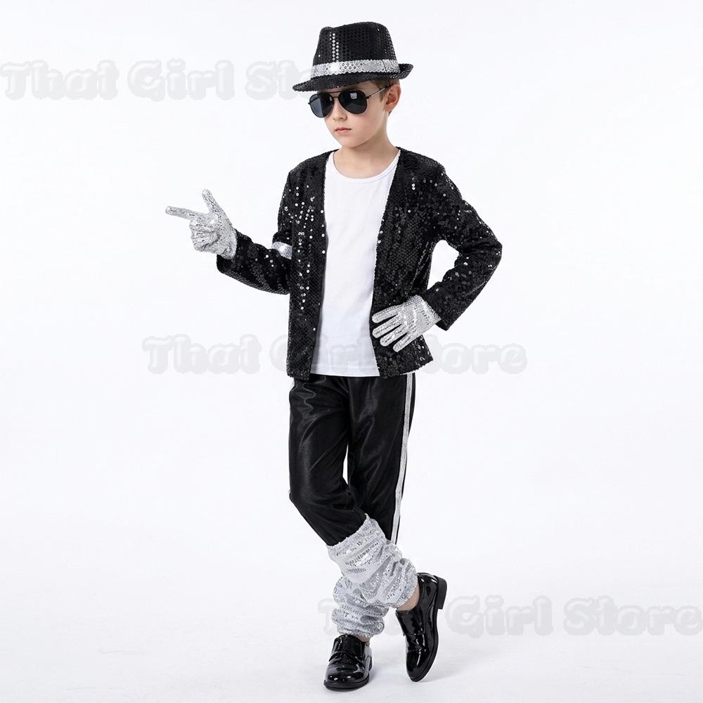 Halloween Coplay Outfit for Show Performance Party Michael Jackson Celebrity Birthday Carnival Billie Jean Pop Star MJ Costume